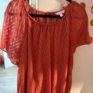 LC Lauren Conrad Coral Blouse